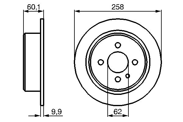 Bosch Remschijven 0 986 478 034
