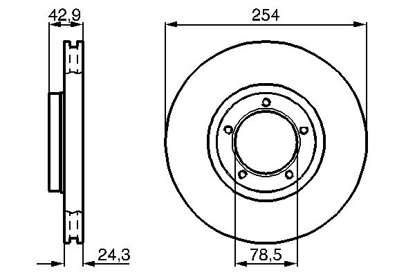 Bosch Remschijven 0 986 478 160