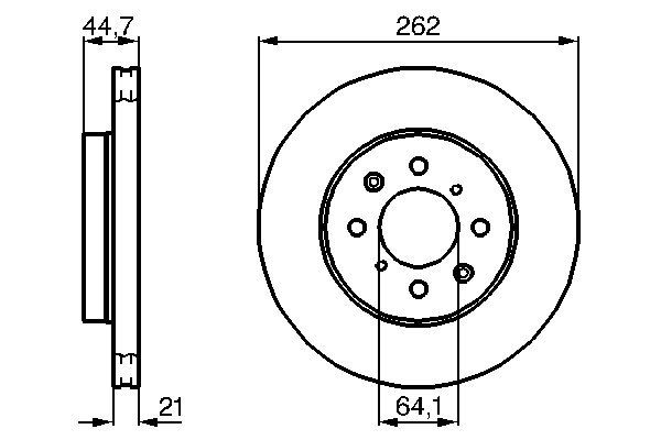 Bosch Remschijven 0 986 479 B23