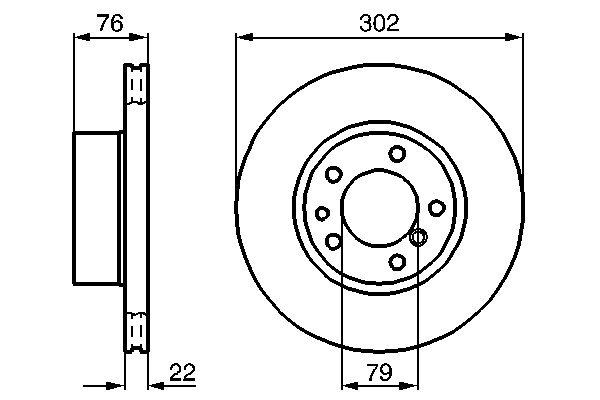 Bosch Remschijven 0 986 478 318