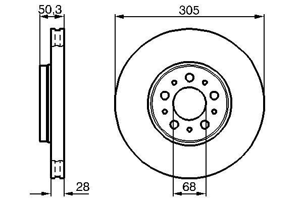 Bosch Remschijven 0 986 479 C59