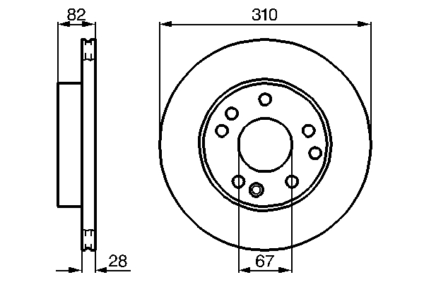 Bosch Remschijven 0 986 478 528
