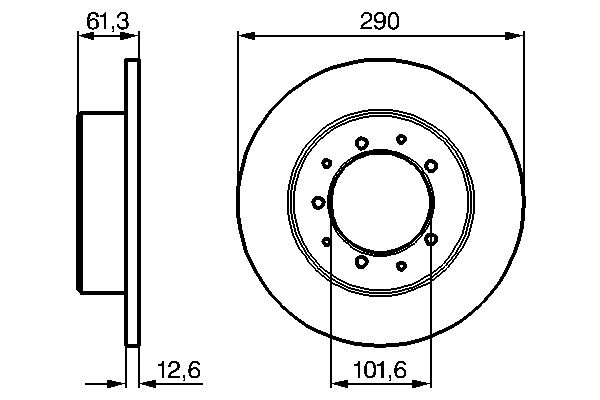 Bosch Remschijven 0 986 478 656