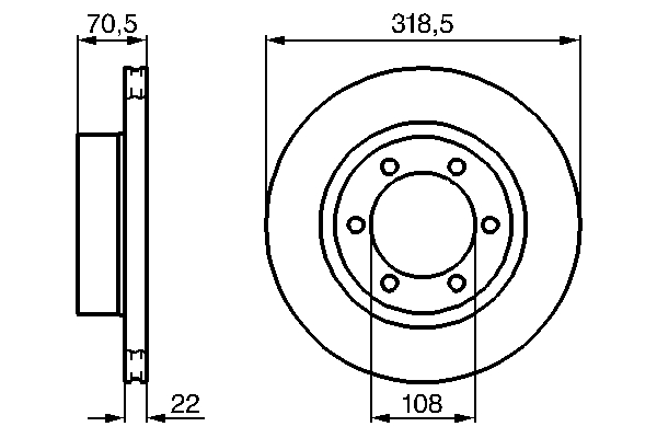 Bosch Remschijven 0 986 478 698