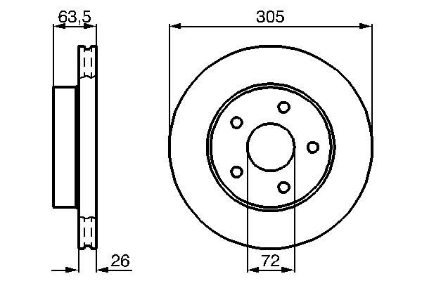 Bosch Remschijven 0 986 478 772