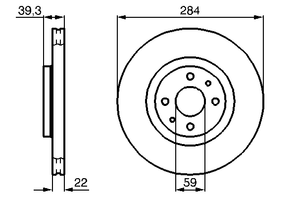 Bosch Remschijven 0 986 478 786