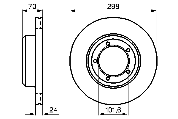 Bosch Remschijven 0 986 478 824