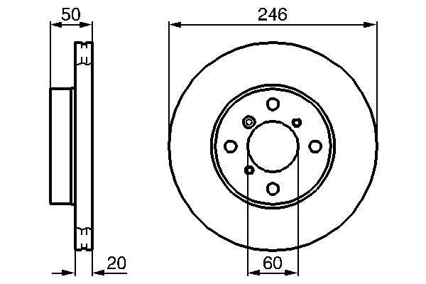 Bosch Remschijven 0 986 478 841