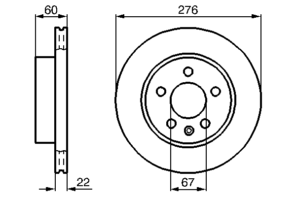 Bosch Remschijven 0 986 479 B53
