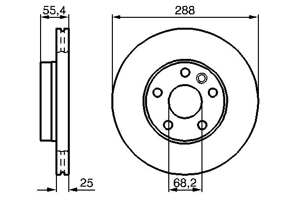 Bosch Remschijven 0 986 479 B57