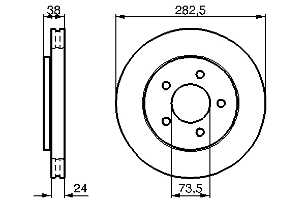 Bosch Remschijven 0 986 478 983