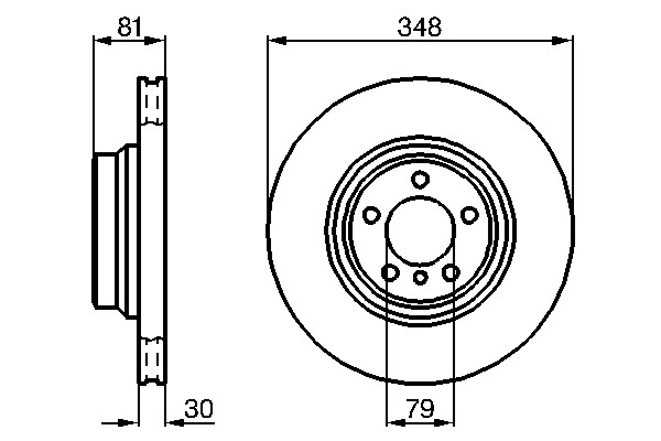 Bosch Remschijven 0 986 479 003