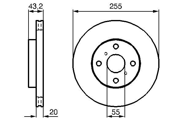 Bosch Remschijven 0 986 479 B60