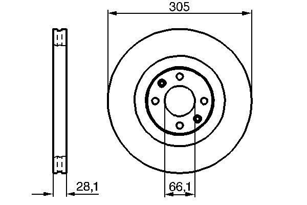 Bosch Remschijven 0 986 479 024