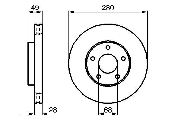 Bosch Remschijven 0 986 479 B61