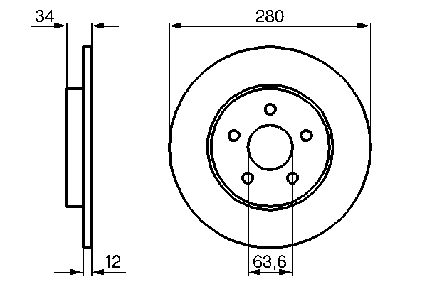 Bosch Remschijven 0 986 479 068