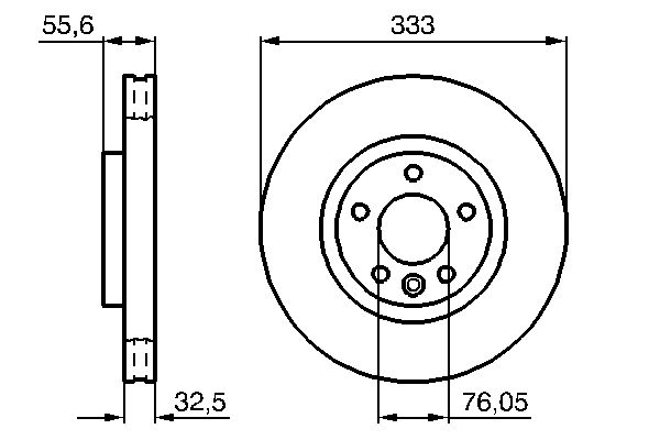 Bosch Remschijven 0 986 479 096