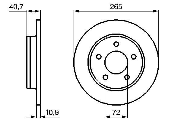 Bosch Remschijven 0 986 479 C77