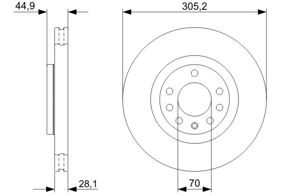Bosch Remschijven 0 986 479 325