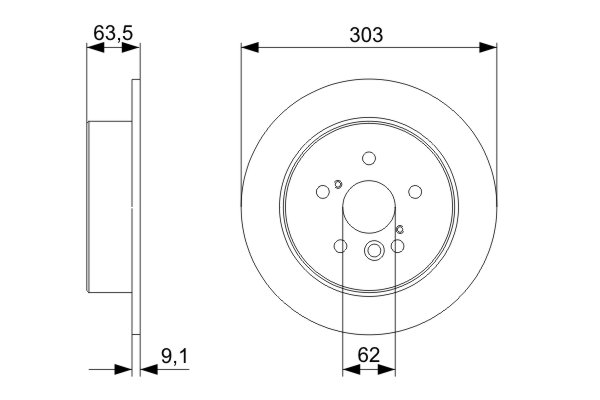 Bosch Remschijven 0 986 479 C02