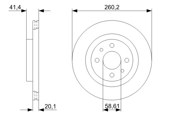 Bosch Remschijven 0 986 479 346