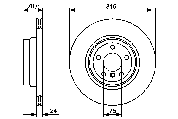 Bosch Remschijven 0 986 479 443