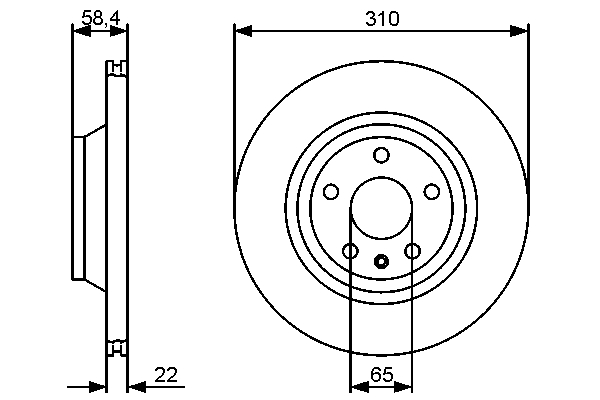 Bosch Remschijven 0 986 479 466