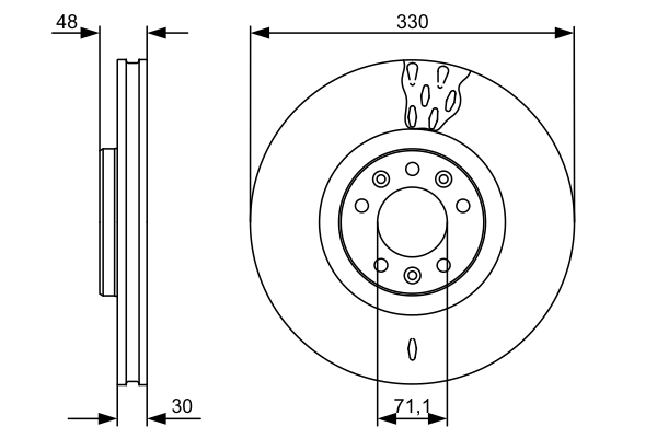 Bosch Remschijven 0 986 479 529
