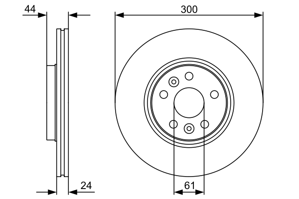 Bosch Remschijven 0 986 479 554