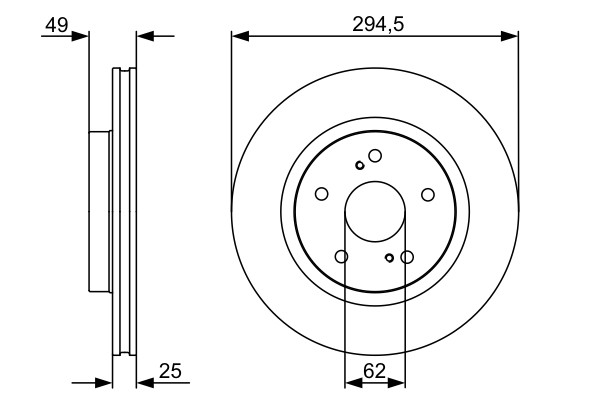 Bosch Remschijven 0 986 479 559