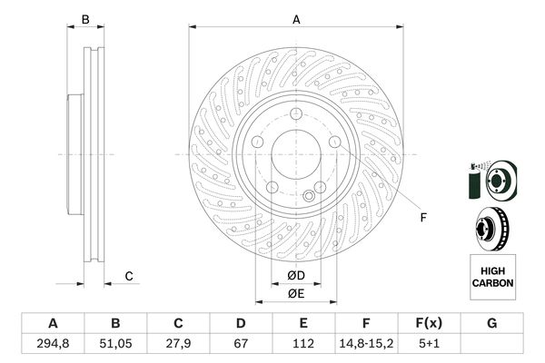 Bosch Remschijven 0 986 479 A02