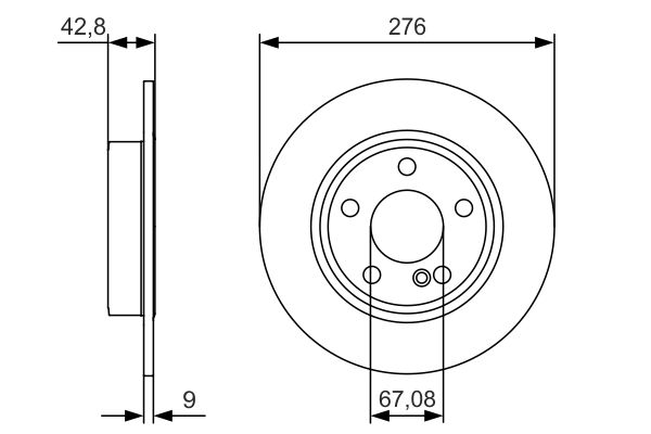 Bosch Remschijven 0 986 479 A03