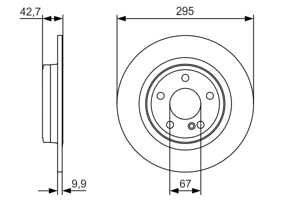 Bosch Remschijven 0 986 479 A04