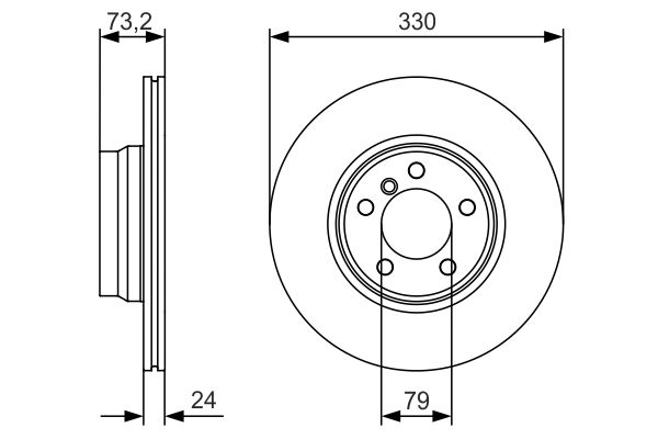 Bosch Remschijven 0 986 479 A06