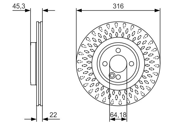 Bosch Remschijven 0 986 479 A07