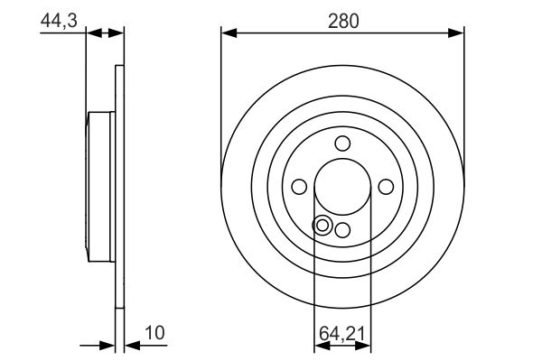 Bosch Remschijven 0 986 479 A08