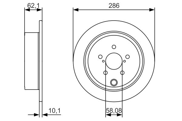 Bosch Remschijven 0 986 479 A10