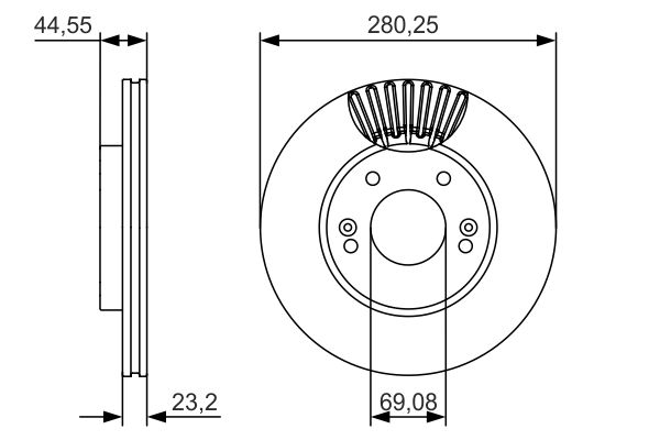 Bosch Remschijven 0 986 479 A12