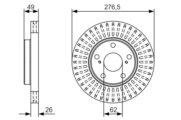 Bosch Remschijven 0 986 479 A62