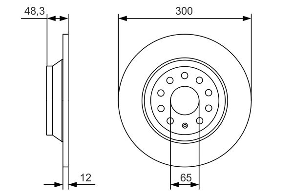 Bosch Remschijven 0 986 479 A84