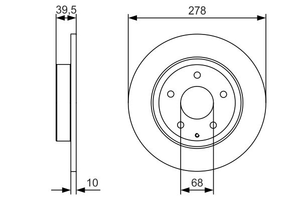 Bosch Remschijven 0 986 479 C22