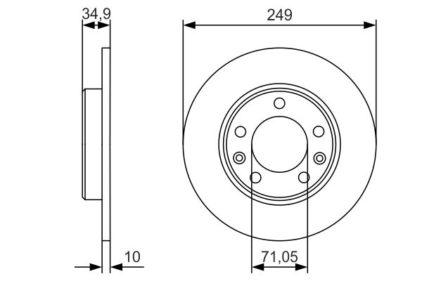 Bosch Remschijven 0 986 479 C23