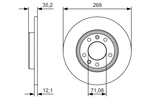 Bosch Remschijven 0 986 479 C24