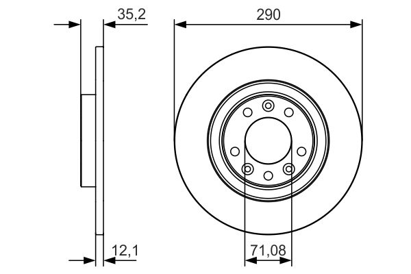 Bosch Remschijven 0 986 479 C25