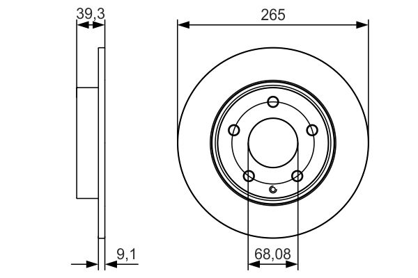 Bosch Remschijven 0 986 479 C26