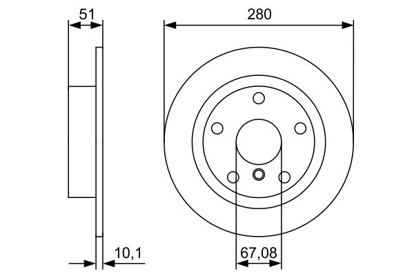 Bosch Remschijven 0 986 479 C92