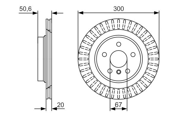 Bosch Remschijven 0 986 479 C95