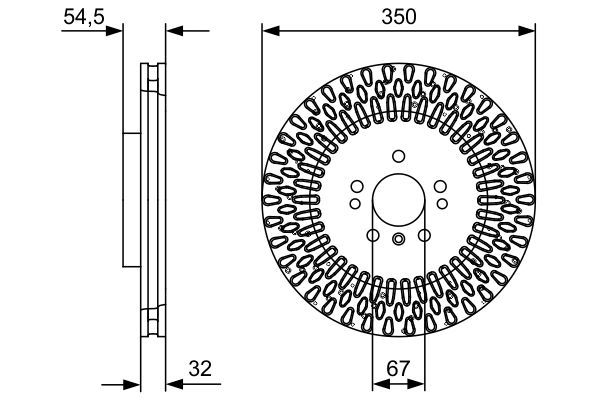 Bosch Remschijven 0 986 479 D09