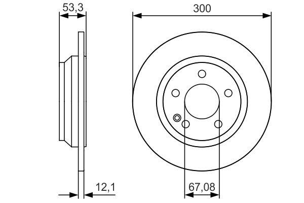 Bosch Remschijven 0 986 479 D12