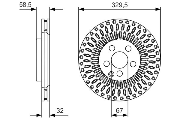 Bosch Remschijven 0 986 479 D13